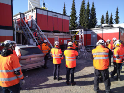 Lujatalo telineturvallisuus