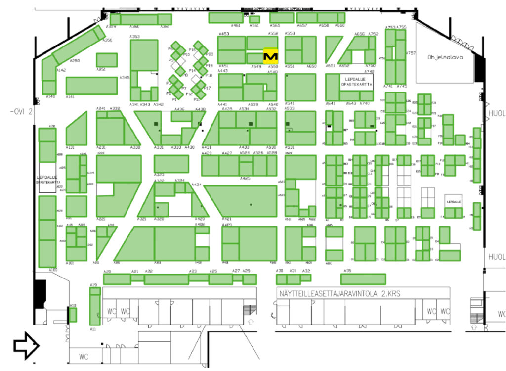 Löydät meidät osastolta A550