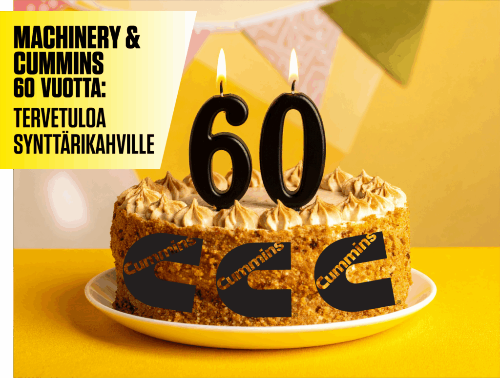 Machinery Cummins 60 vuotta täytekakku